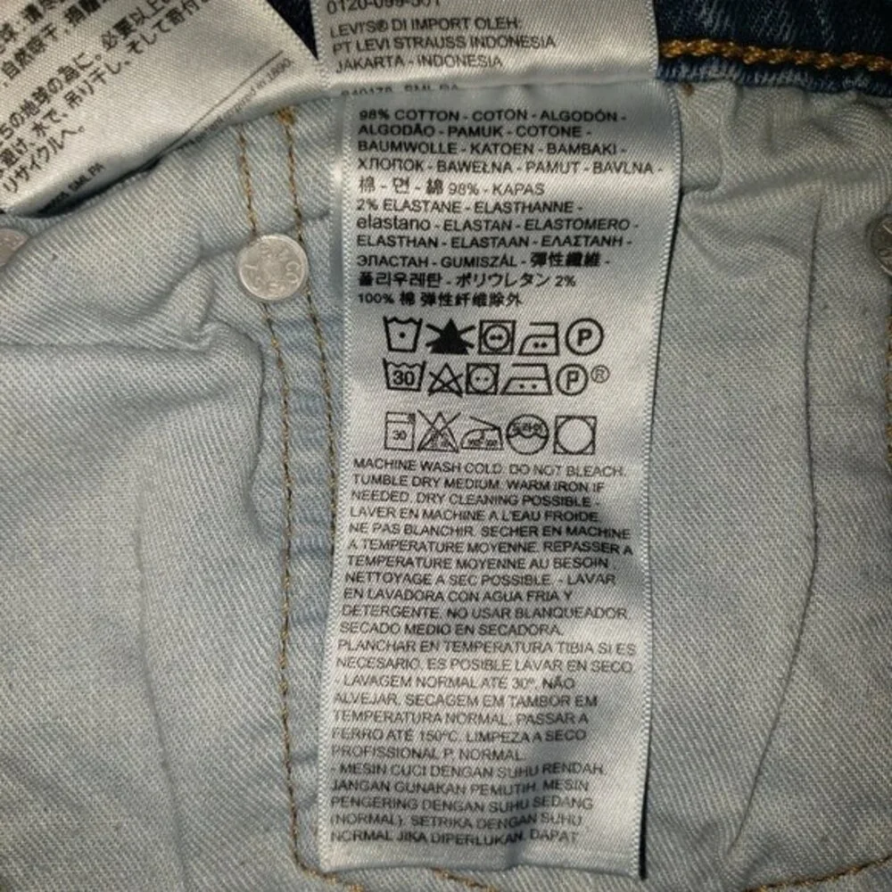 LEVIS 569 LOOSE RELAXED FIT STRAIGHT LEG JEANS SIZE 42X30